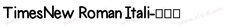 TimesNew Roman Itali字体转换
